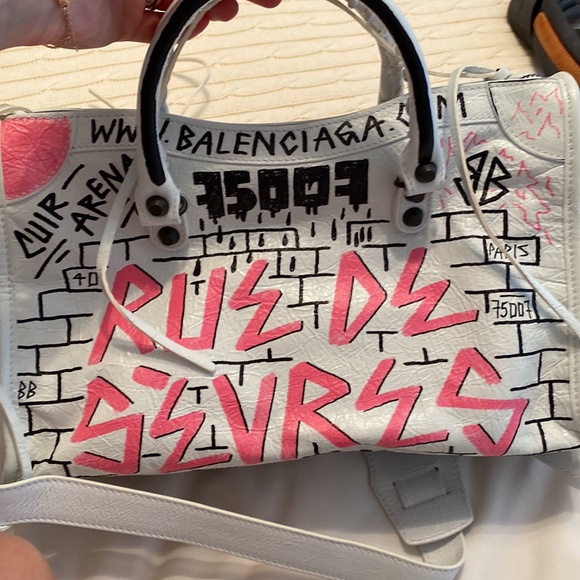 NWT Balenciaga graffiti city bag - Picture 2 of 10